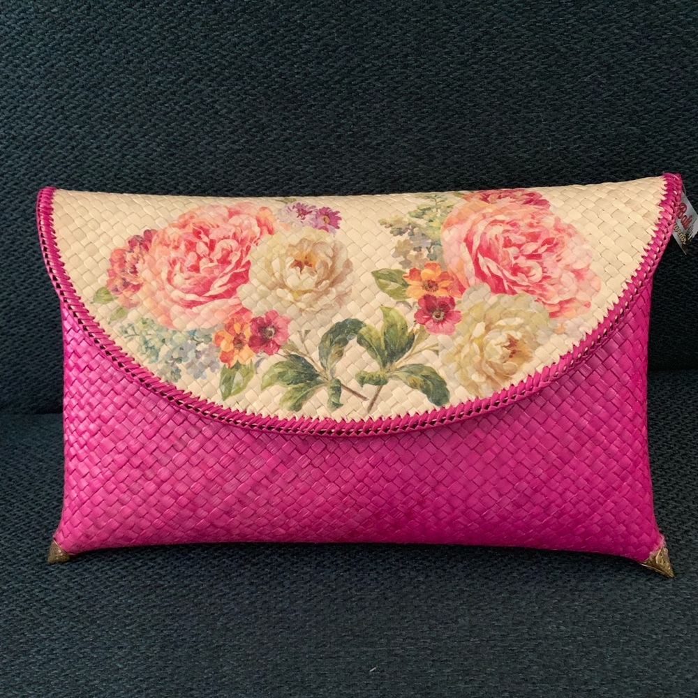 Handmade Natural Eco Friendly Bali Straw Clutch